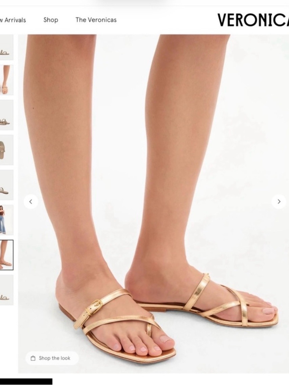 Veronica Beard Gold Marthe Sandals NIB